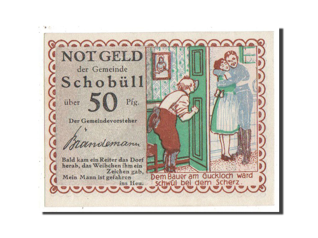 Banknote, Germany, Schobull, 50 Pfennig, 1921, UNC(63), Mehl:1194.3