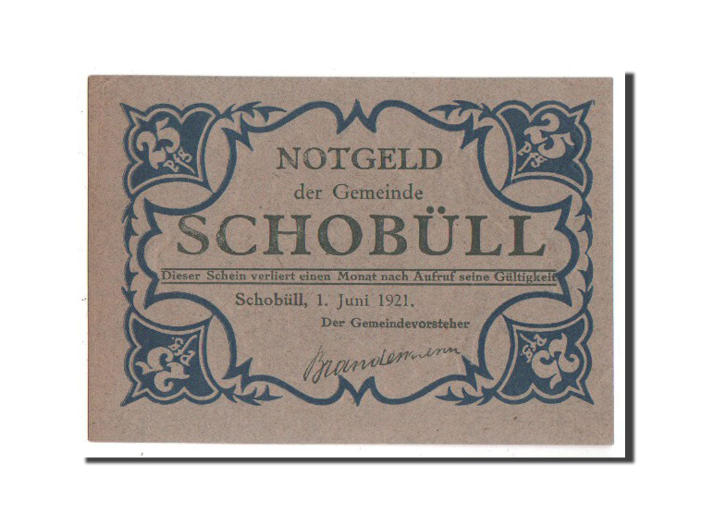 Banknote, Germany, Schobull, 25 Pfennig, 1921, UNC(63), Mehl:1194.8