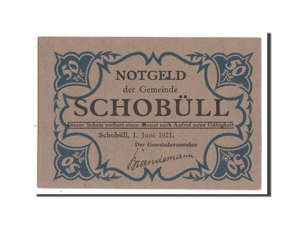 Banknote, Germany, Schobull, 50 Pfennig, 1921, UNC(63), Mehl:1194.8