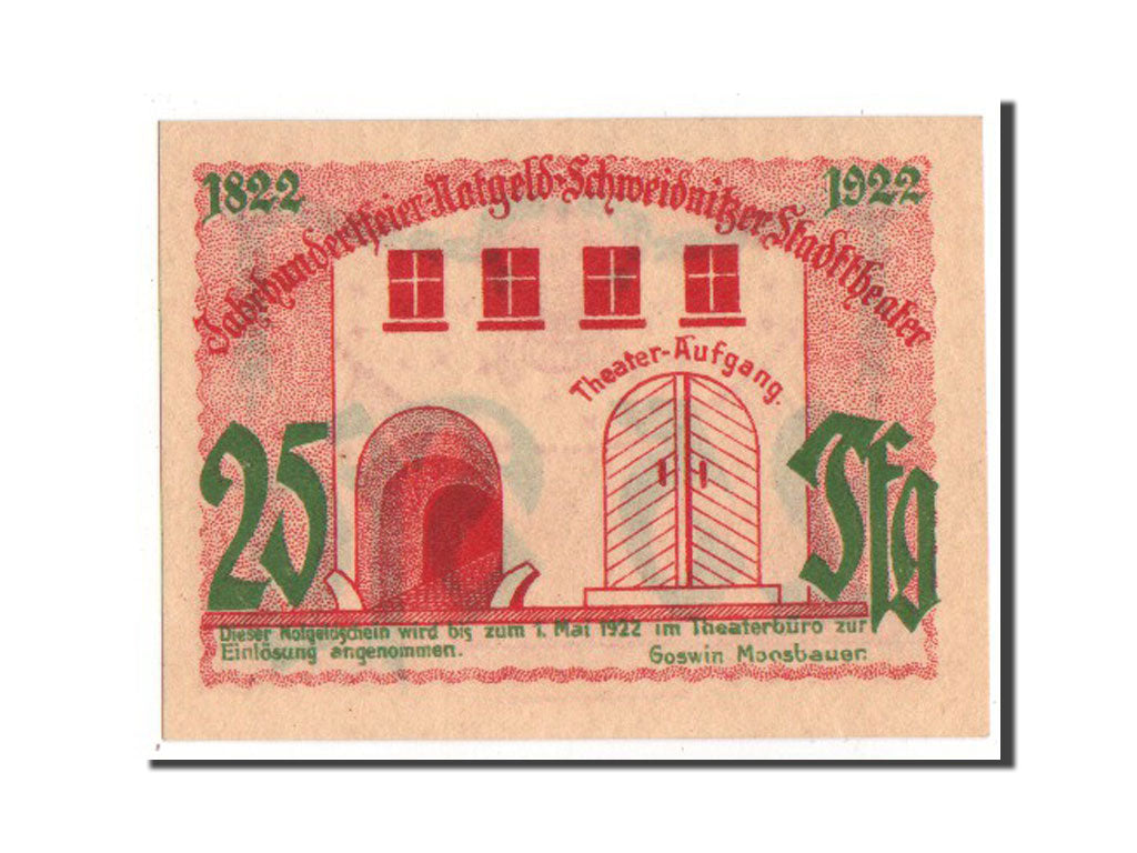 Banknote, Germany, Schlesien, 25 Pfennig, 1922, UNC(63), Mehl:1210.1a