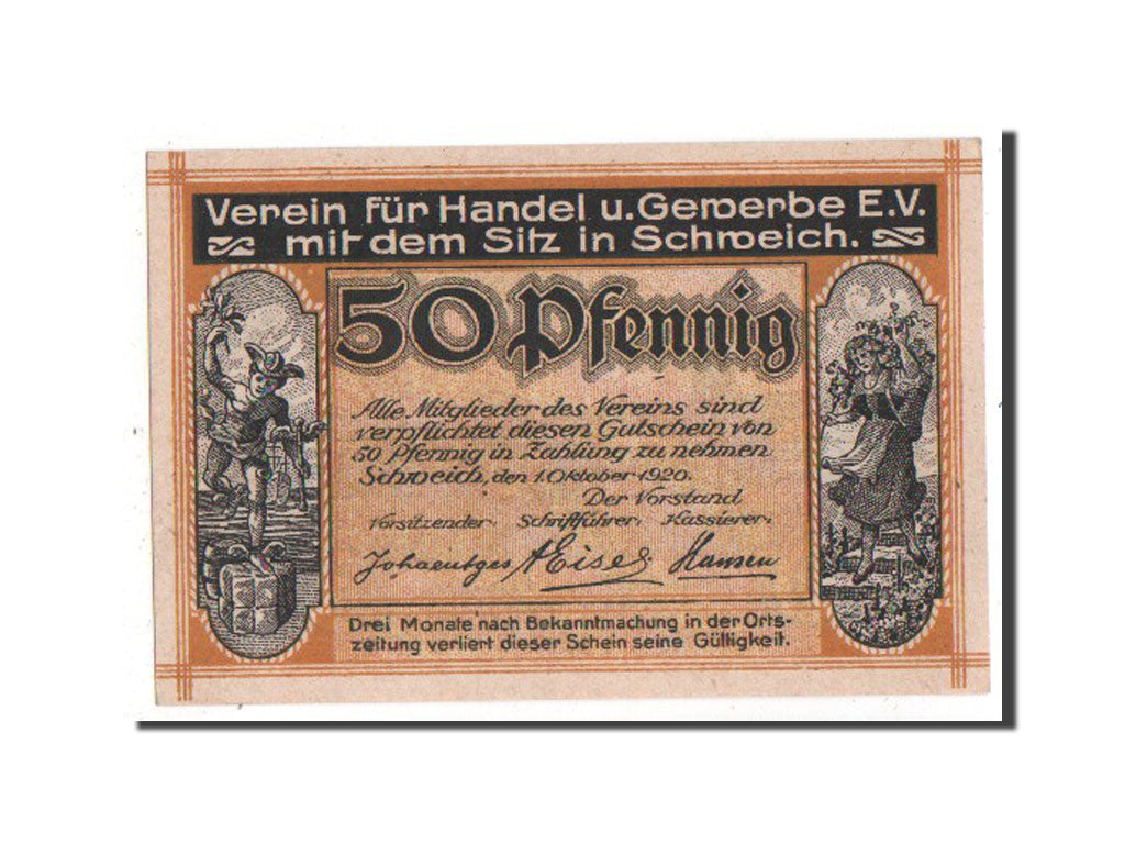 Banknote, Germany, Schweich, 50 Pfennig, 1920, UNC(65-70), Mehl:1209.2
