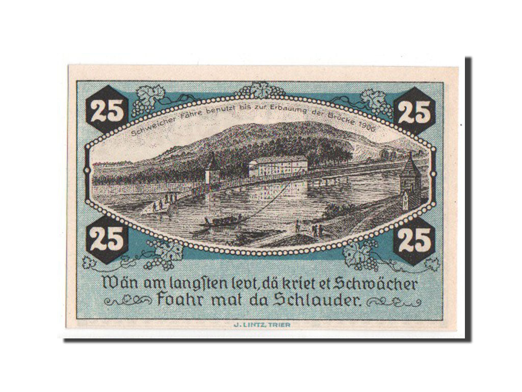 Banknote, Germany, Schweich, 25 Pfennig, 1921, UNC(65-70), Mehl:1209.4