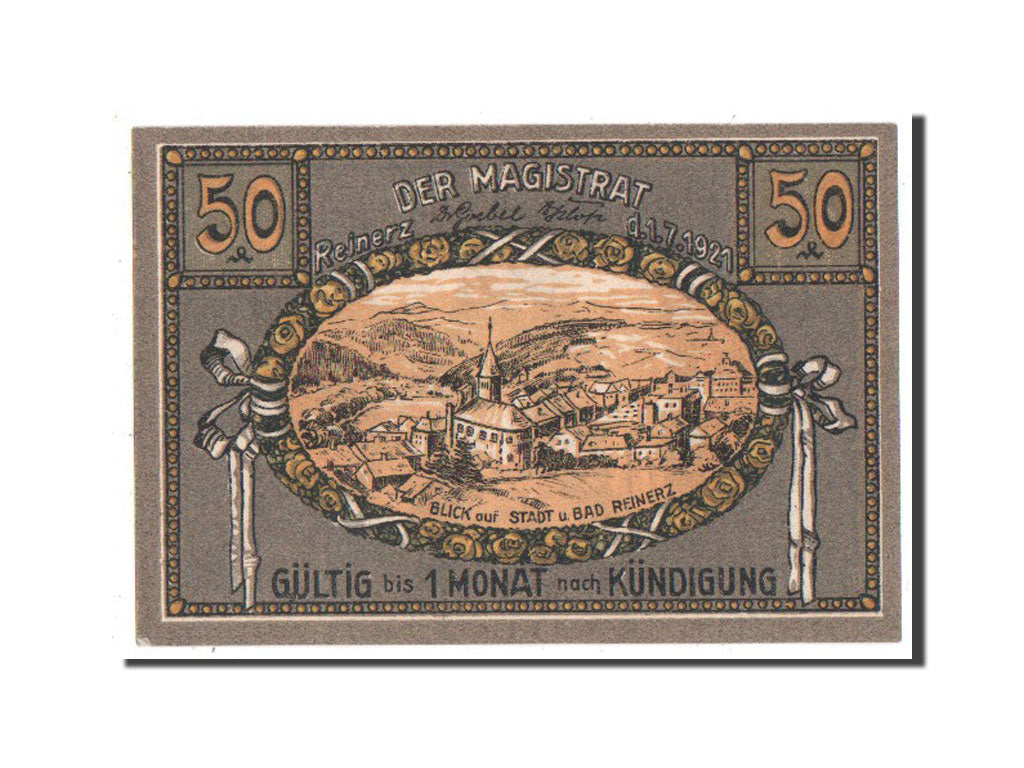 Banknote, Germany, Reinerz, 50 Pfennig, 1921, UNC(63), Mehl:1111.2