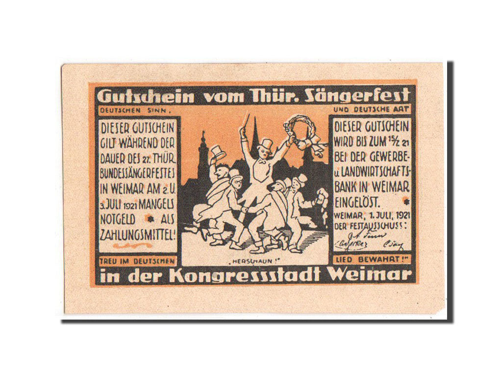 Banknote, Germany, Weimar Stadt, 25 Pfennig, 1921, EF(40-45), Mehl:1399.1