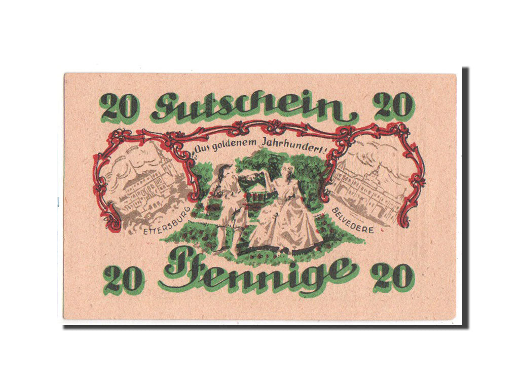 Banknote, Germany, Weimar Stadt, 20 Pfennig, 1921, UNC(63), Mehl:1400.1a