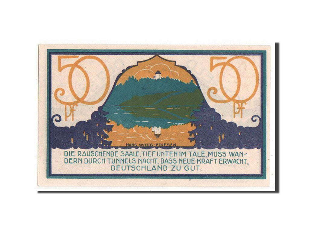 Banknote, Germany, Ziegenruck Stadt, 50 Pfennig, 1921, UNC(63), Mehl:1472.1e
