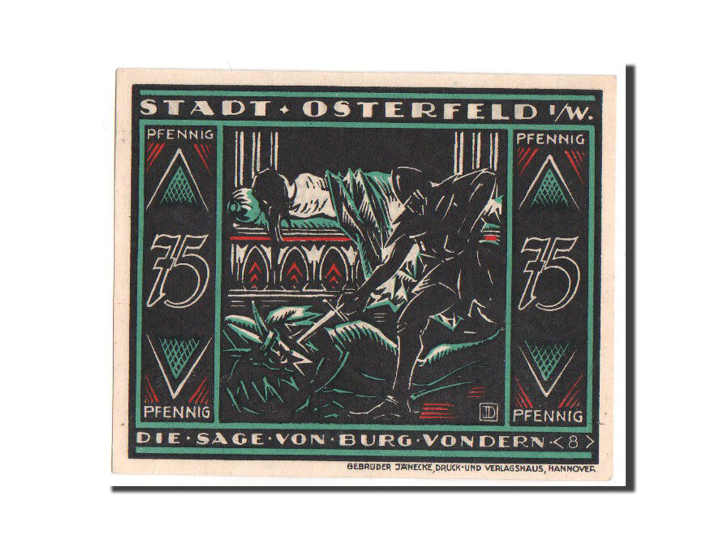 Banknote, Germany, Westfalen, 75 Pfennig, 1921, UNC(63), Mehl:1033.2