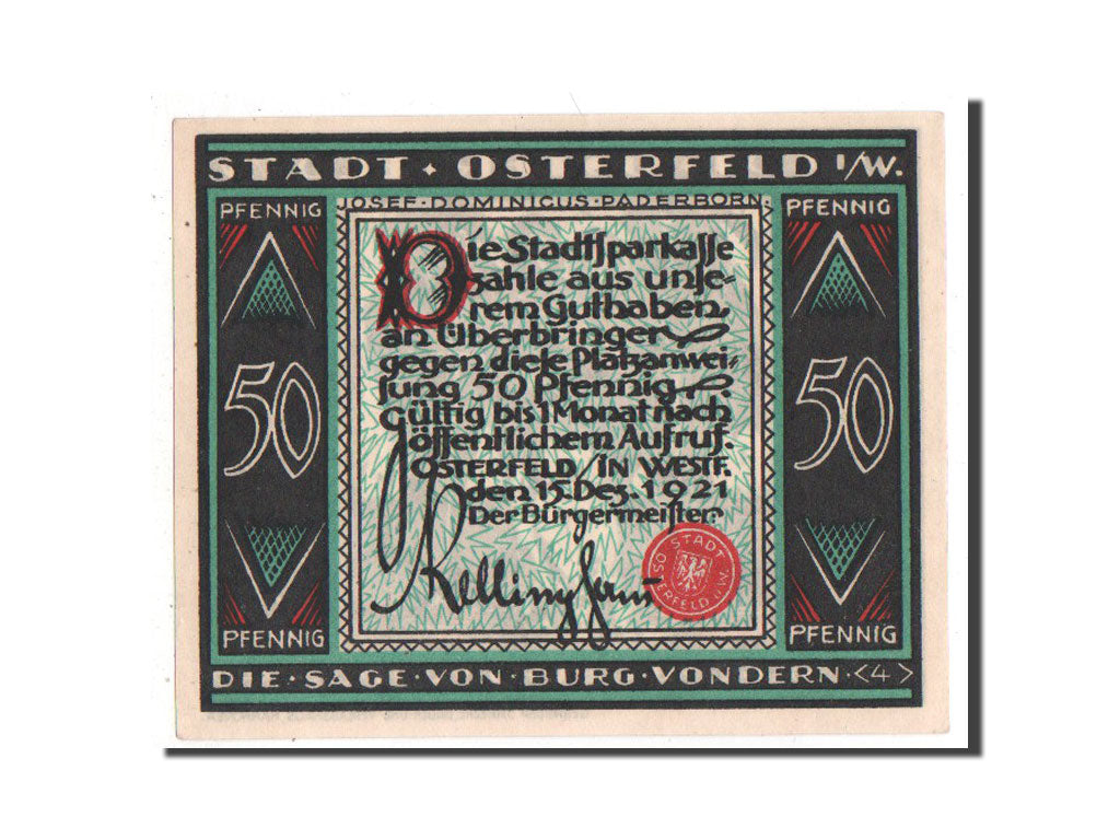 Banknote, Germany, Westfalen, 50 Pfennig, 1921, UNC(63), Mehl:1033.2