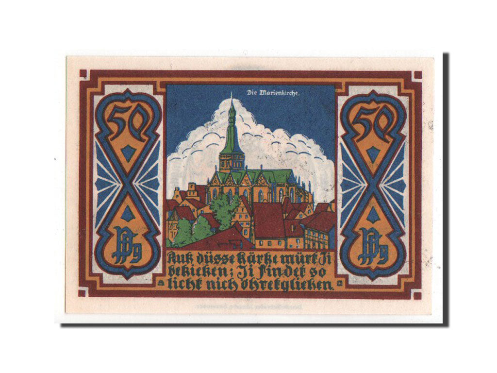 Banknote, Germany, Osnabruck, 50 Pfennig, 1921, UNC(63), Mehl:1032.1