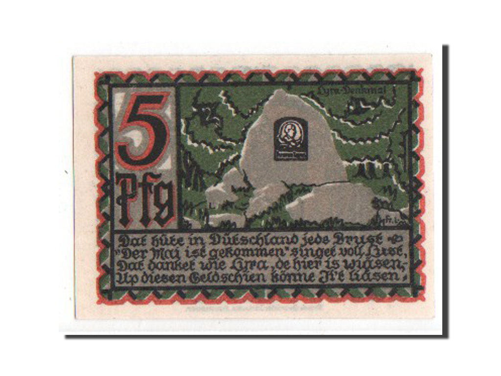 Banconote, Germania, Osnabruck, 5 Pfennig, 1921, SPL, Mehl:1032.1