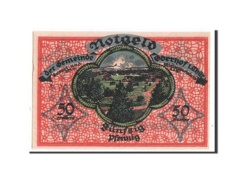 Banknote, Germany, Oberhof Gemeinde, 50 Pfennig, 1919, UNC(63), Mehl:996.1c