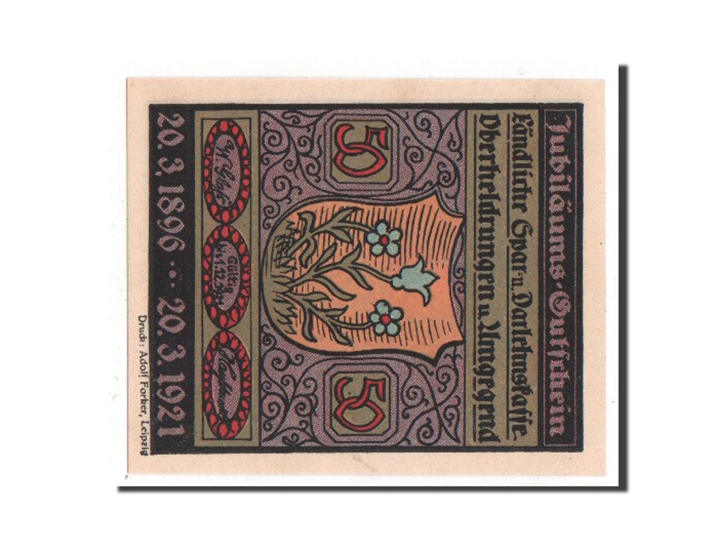 Banknote, Germany, Oberheldrungen, 50 Pfennig, 1921, UNC(65-70), Mehl:995.5