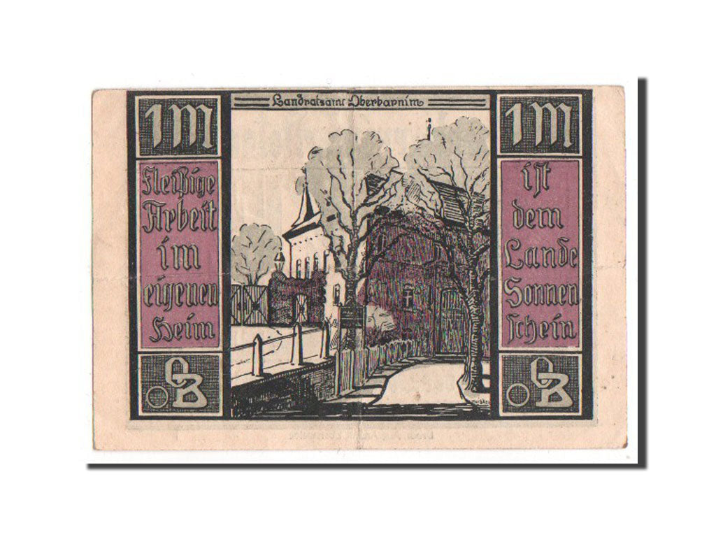 Banknote, Germany, Brandenburg, 1 Mark, 1921, EF(40-45), Mehl:993.1b