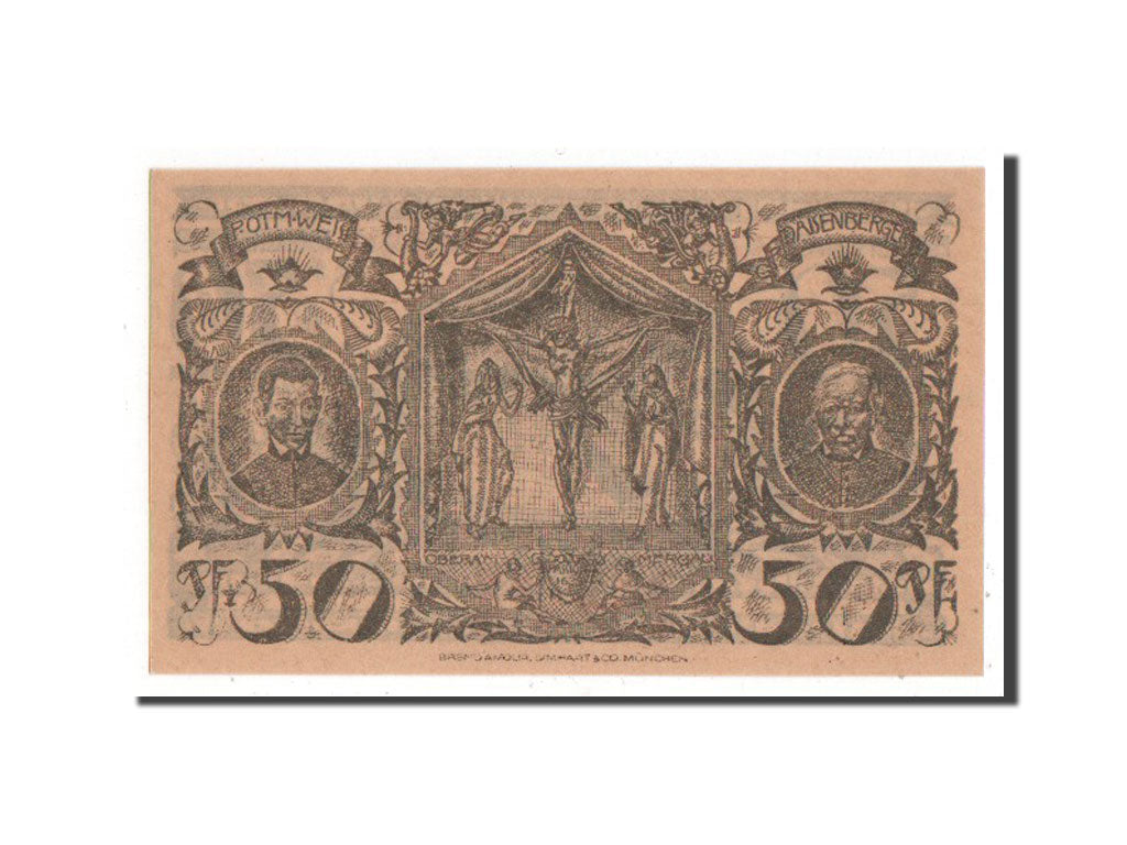 Banknote, Germany, Oberammergau Gemeinde, 50 Pfennig, 1921, UNC(63), Mehl:992.6