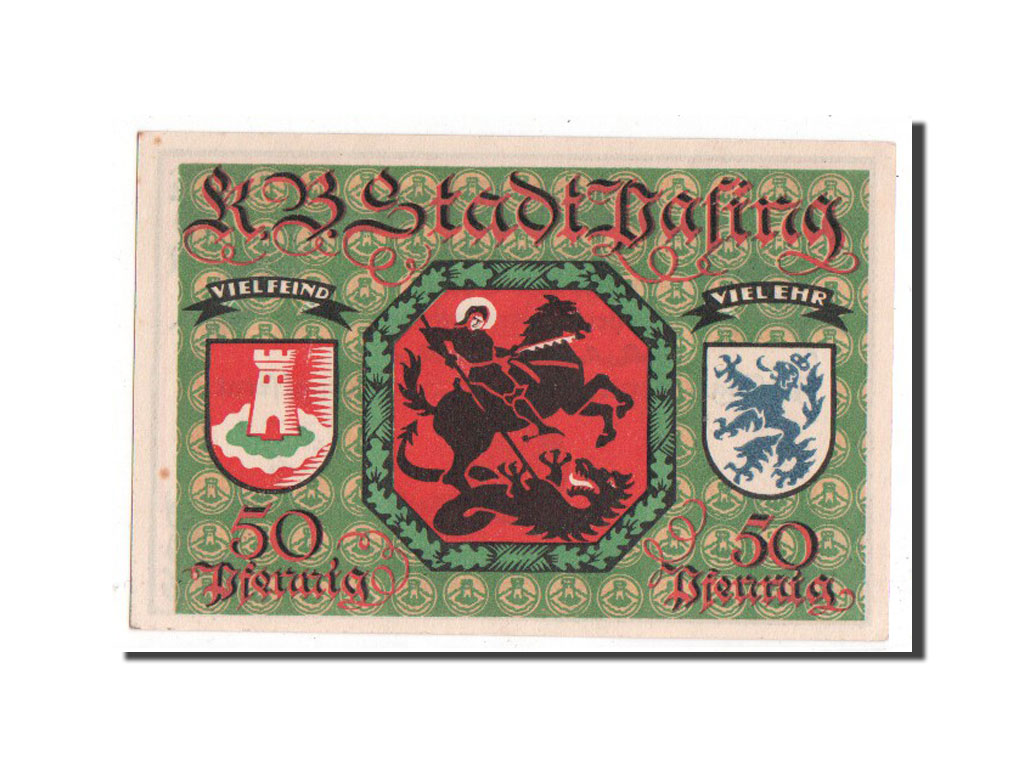 Banknote, Germany, Pasing Stadt, 50 Pfennig, 1918, UNC(63), Mehl:1050.1e