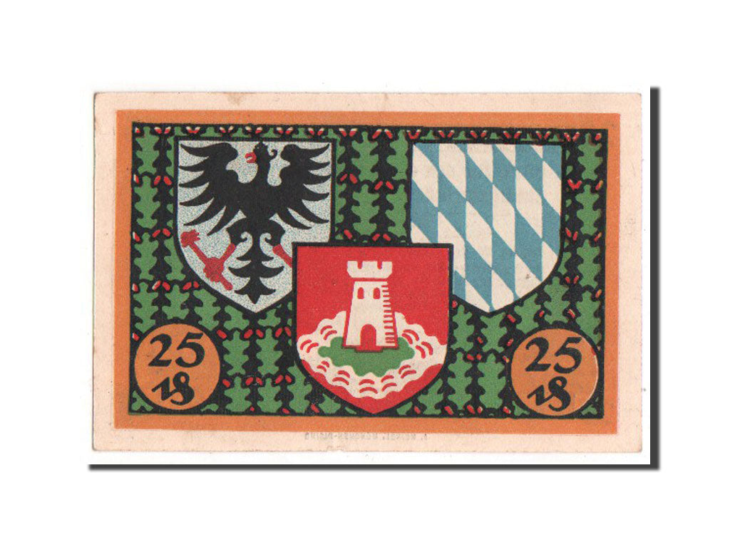 Banknote, Germany, Pasing Stadt, 25 Pfennig, 1918, UNC(63), Mehl:1050.1a