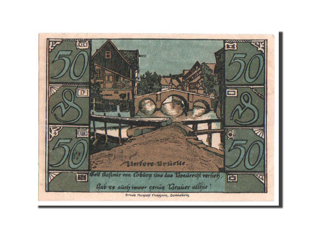 Banknote, Germany, Oberlind Gemeinde, 50 Pfennig, 1921, UNC(63), Mehl:999.1a