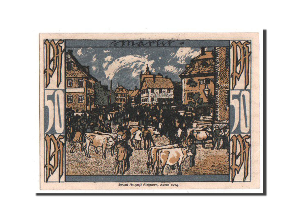 Banknote, Germany, Oberlind Gemeinde, 50 Pfennig, 1921, UNC(63), Mehl:999.1a