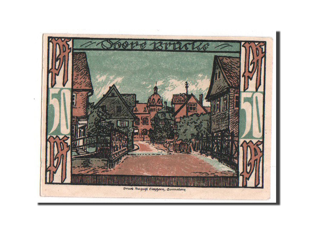 Banknote, Germany, Oberlind Gemeinde, 50 Pfennig, 1921, UNC(63), Mehl:999.1a