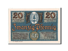 Billete, Alemania, Oberhof Gemeinde, 20 Pfennig, 1921, UNC, Mehl:996.4