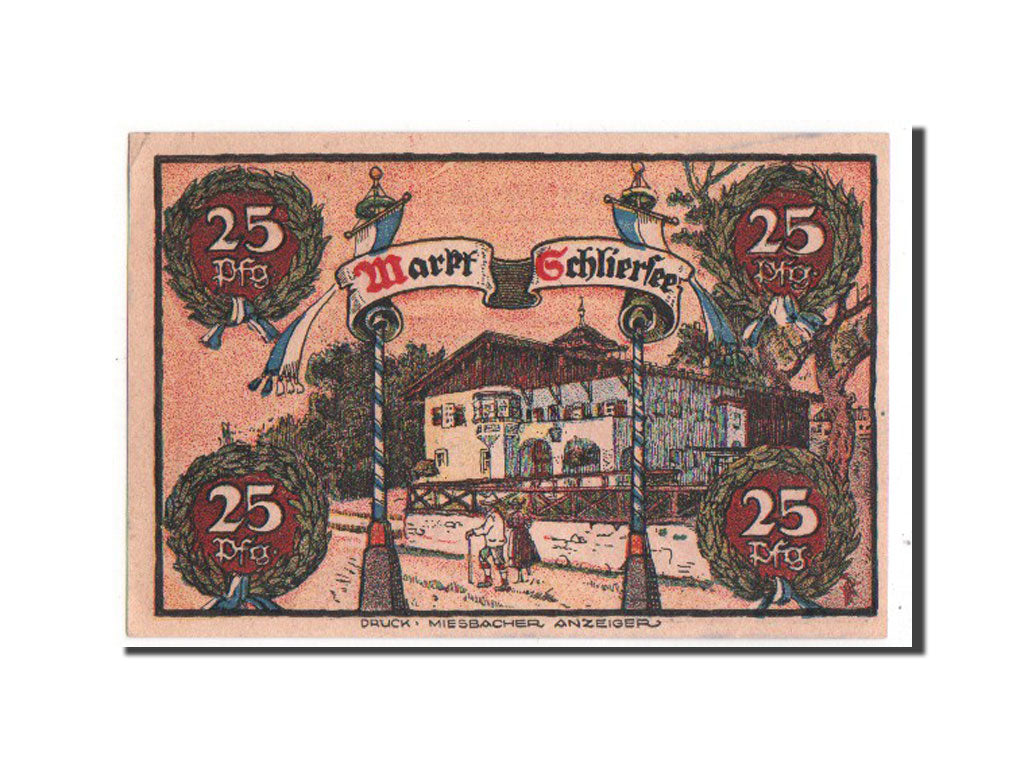 Banknote, Germany, Schliersee Marktgemeinde, 25 Pfennig, 1921, UNC(60-62)