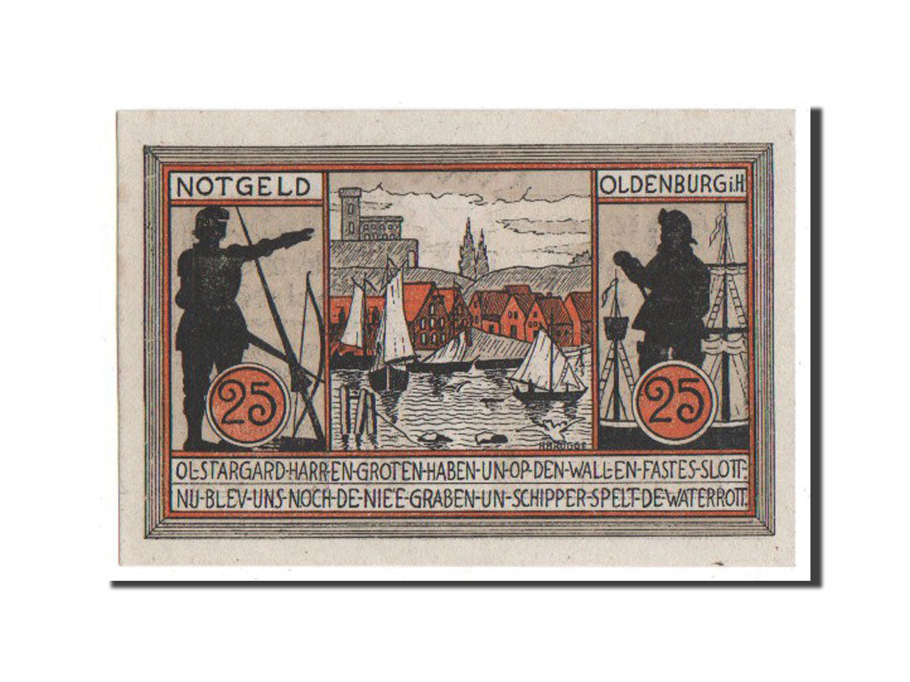 Banknote, Germany, Oldenburg i. Holstein Stadt, 25 Pfennig, 1922, UNC(63)