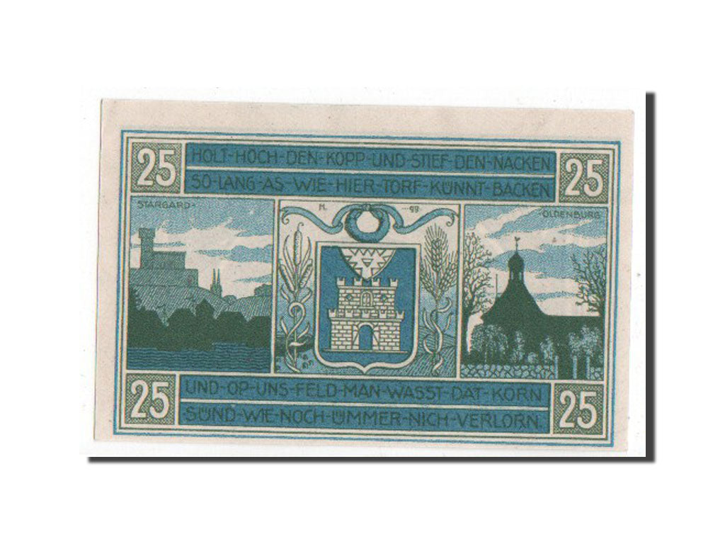 Banknote, Germany, Oldenburg i. Holstein Stadt, 25 Pfennig, 1922, UNC(65-70)