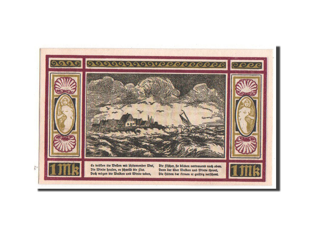 Banknote, Germany, Schleswig-Holstein, 1 Mark, 1921, UNC(65-70), Mehl:1013.2