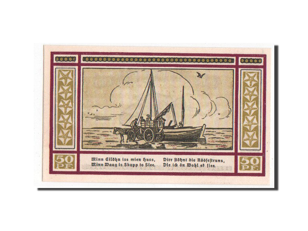 Banknote, Germany, Schleswig-Holstein, 50 Pfennig, 1921, UNC(63), Mehl:1013.2