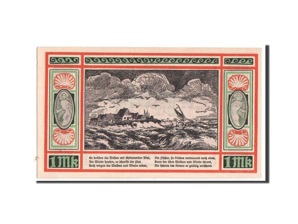 Banknote, Germany, Schleswig-Holstein, 1 Mark, 1921, UNC(65-70), Mehl:1013.1