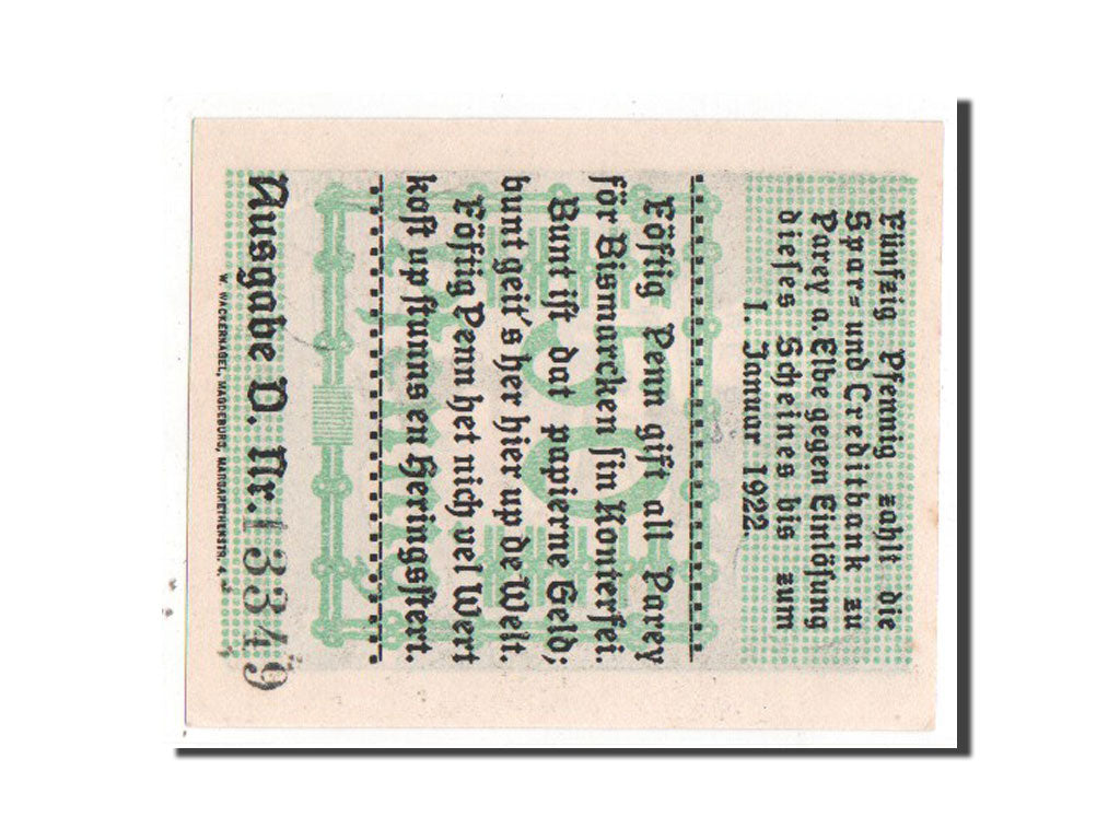 Banknote, Germany, Provinz Sachsen, 50 Pfennig, 1921, UNC(63), Mehl:1047.3