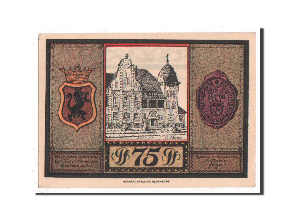 Banknote, Germany, Hannover, 75 Pfennig, 1921, UNC(63), Mehl:1044.2
