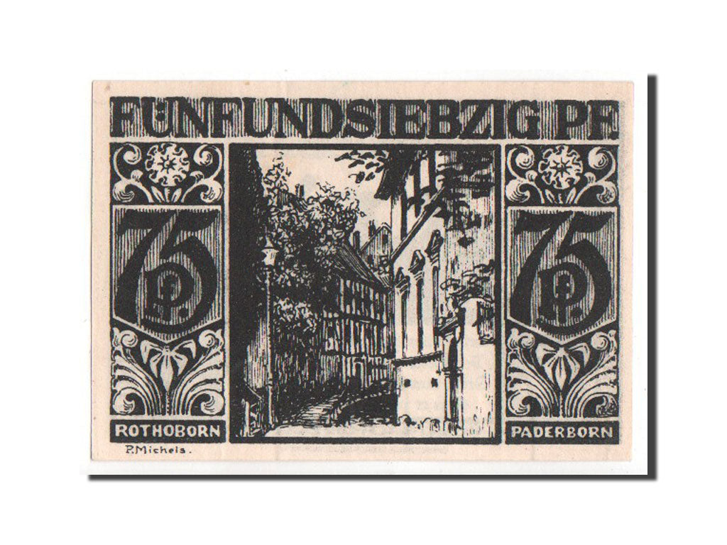 Banknote, Germany, Paderborn Stadt, 75 Pfennig, 1921, UNC(63), Mehl:1043.6