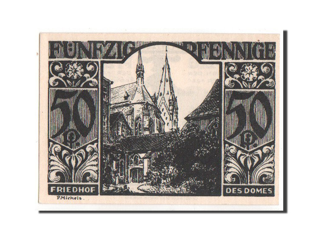 Banknote, Germany, Paderborn Stadt, 50 Pfennig, 1921, UNC(63), Mehl:1043.6