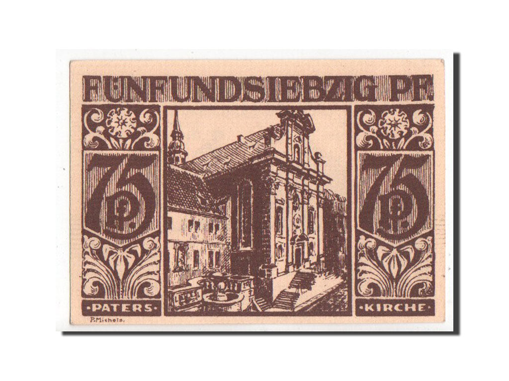 Banknote, Germany, Paderborn Stadt, 75 Pfennig, 1921, UNC(63), Mehl:1043.5