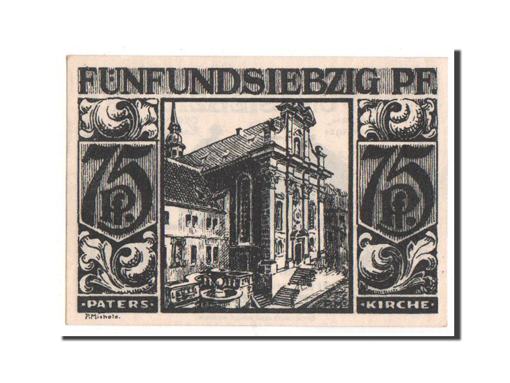 Banknote, Germany, Paderborn Stadt, 75 Pfennig, 1921, UNC(63), Mehl:1043.4