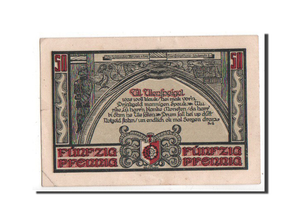 Banknote, Germany, Osterwieck a. Harz Stadt, 50 Pfennig, 1921, AU(55-58)