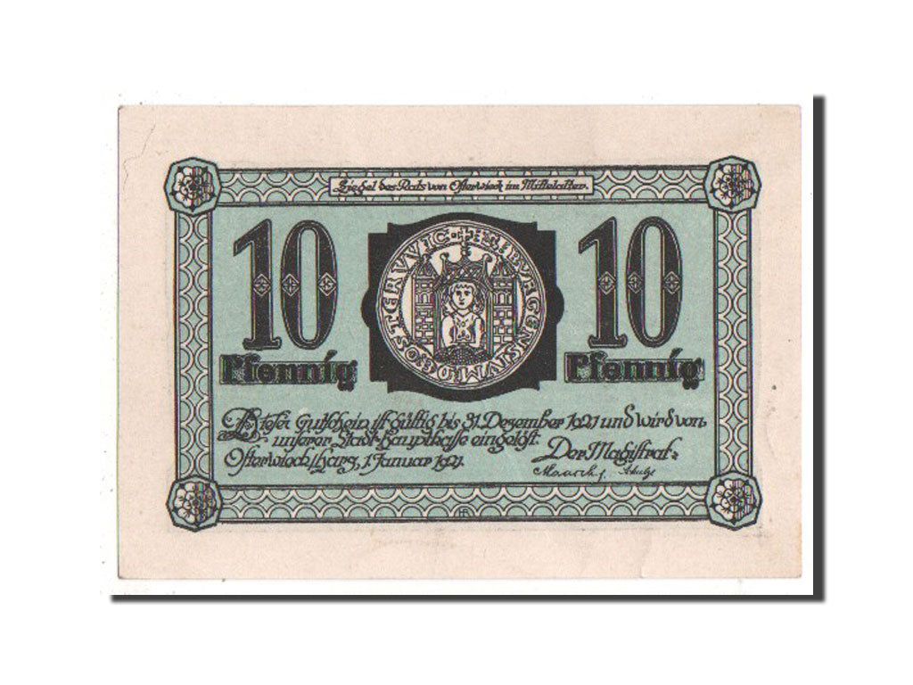 Banknote, Germany, Osterwieck a. Harz Stadt, 10 Pfennig, 1921, UNC(60-62)