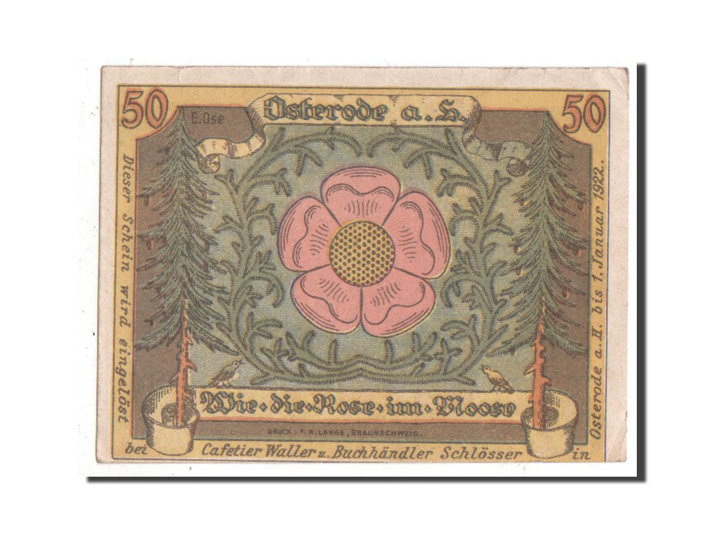 Banknote, Germany, Hannover, 50 Pfennig, 1922, AU(50-53), Mehl:1036.1