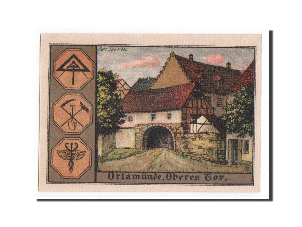 Banknote, Germany, Orlamunde Stadt, 50 Pfennig, 1921, UNC(63), Mehl:1025.1a