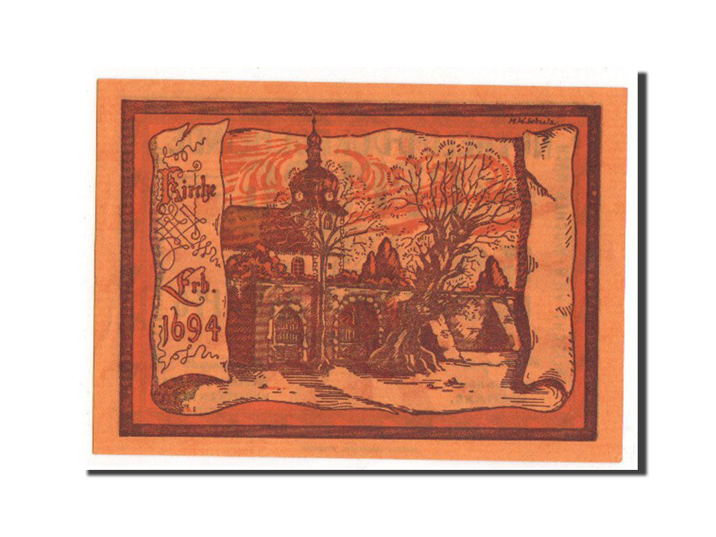 Banknote, Germany, Oppurg Dorfgemeinde, 50 Pfennig, 1921, UNC(63), Mehl:1023.1b