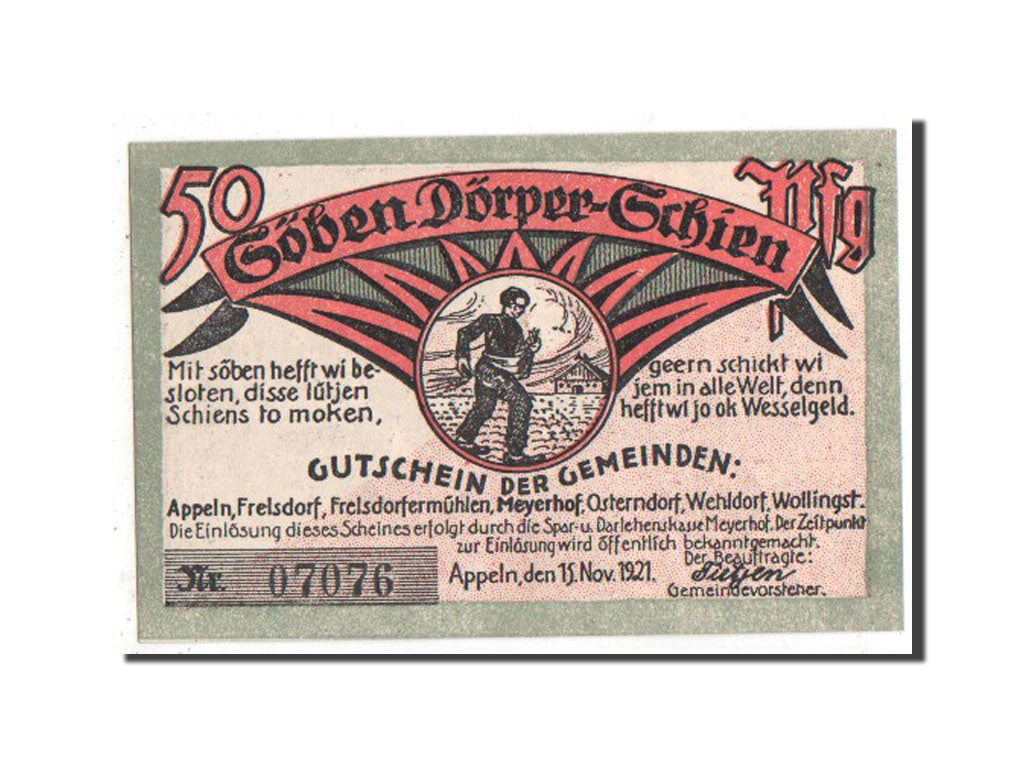 Banknote, Germany, Hannover, 50 Pfennig, 1921, UNC(63), Mehl:38.1b