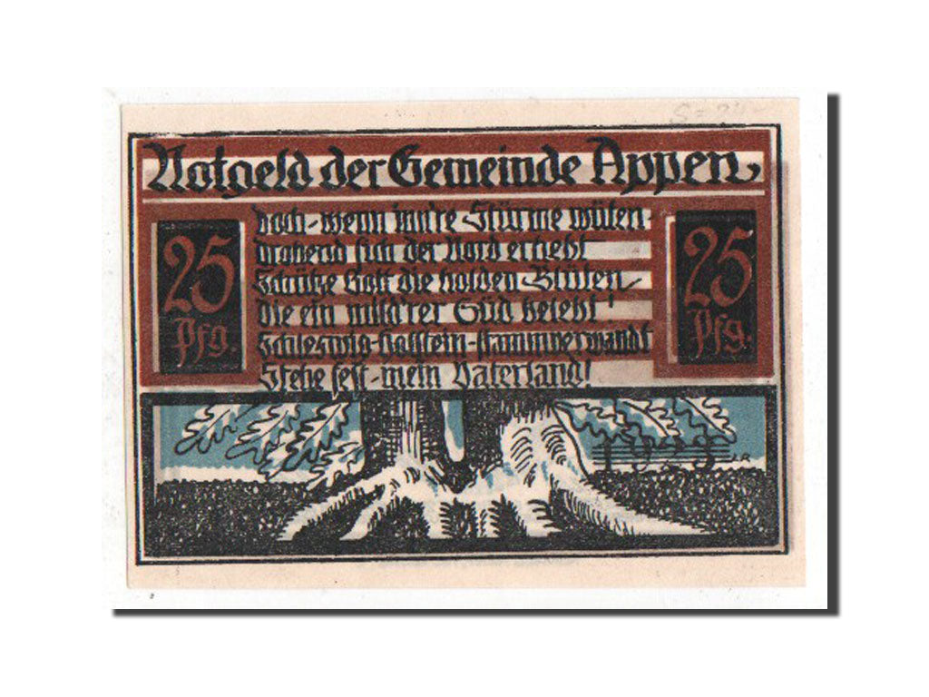 Banknote, Germany, Schleswig-Holstein, 25 Pfennig, 1921, UNC(63), Mehl:39.1