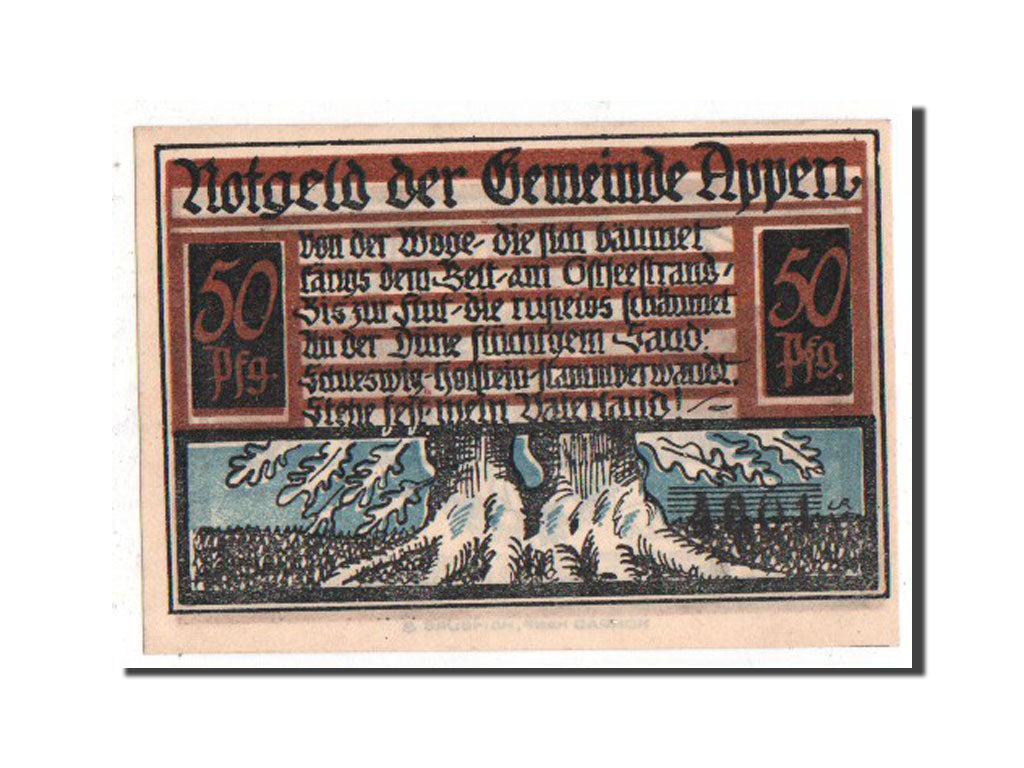Banknote, Germany, Schleswig-Holstein, 50 Pfennig, 1921, UNC(63), Mehl:39.1