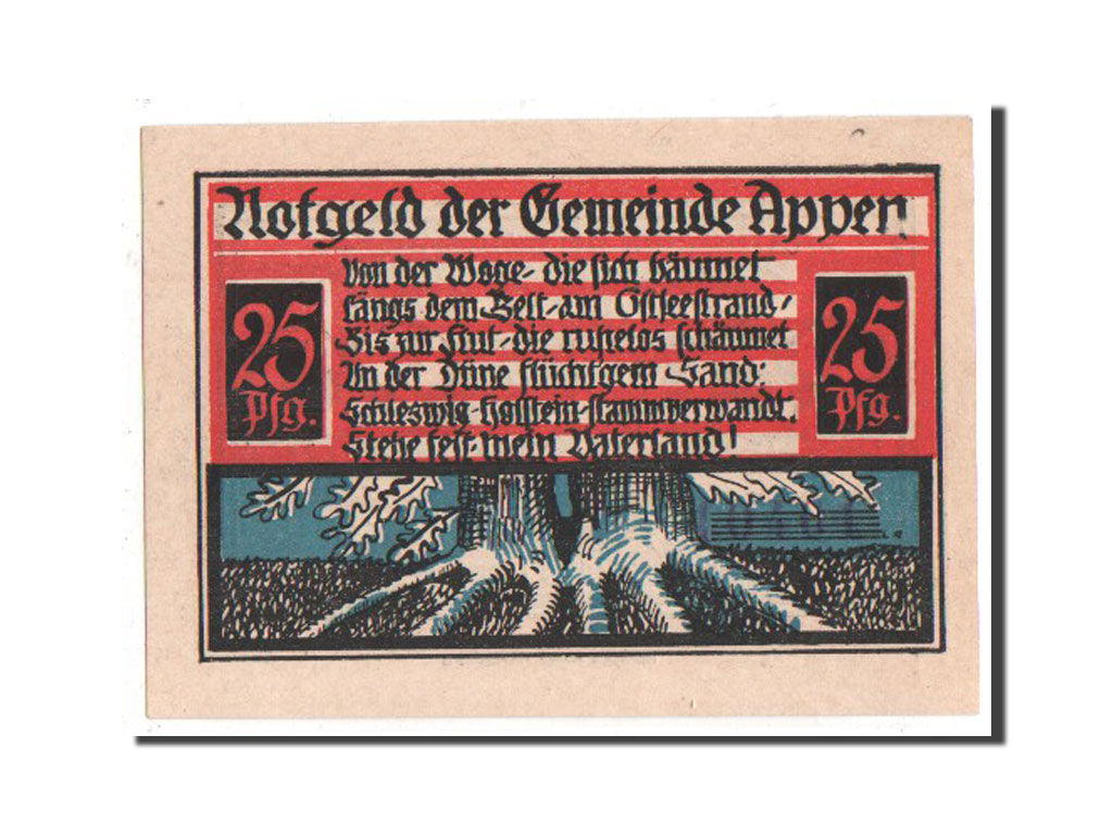 Banknote, Germany, Schleswig-Holstein, 25 Pfennig, 1921, UNC(63), Mehl:39.2