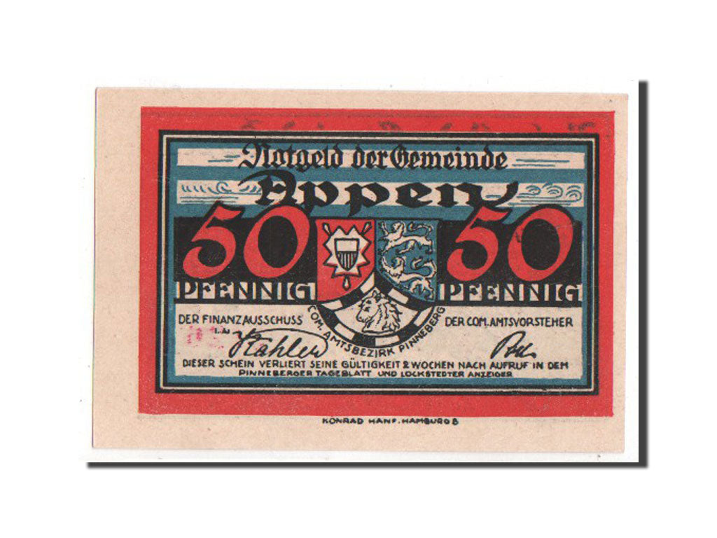 Banknote, Germany, Schleswig-Holstein, 50 Pfennig, 1921, UNC(63), Mehl:39.2
