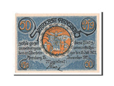Banknote, Germany, Arnsberg, 50 Pfennig, 1921, UNC(65-70), Mehl:42.1