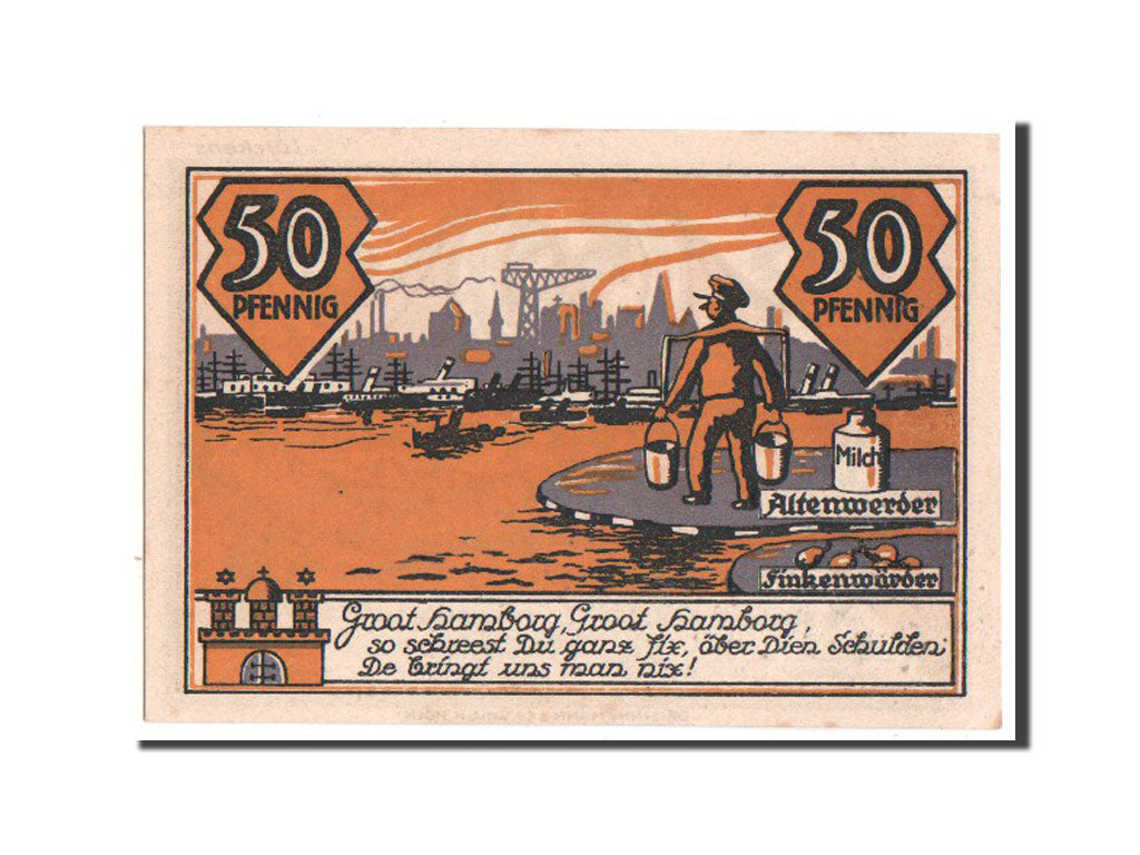 Banknote, Germany, Hannover, 50 Pfennig, 1921, UNC(65-70), Mehl:25.1b