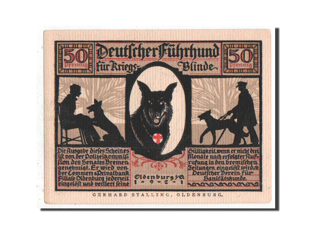 Banknote, Germany, Oldenburg, 50 Pfennig, 1921, UNC(63), Mehl:1016.1a