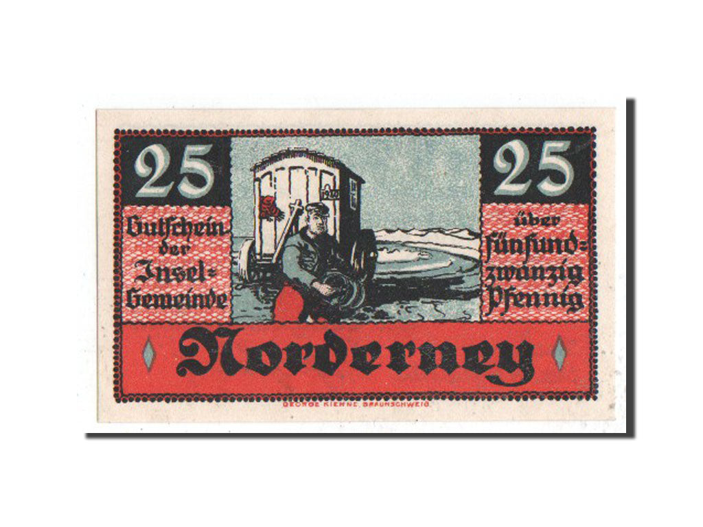 Banknote, Germany, Norderney, 25 Pfennig, 1920, UNC(65-70), Mehl:984.1